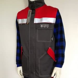 Bezrękawnik ochronny antyelektrostatyczny i trudnopalny