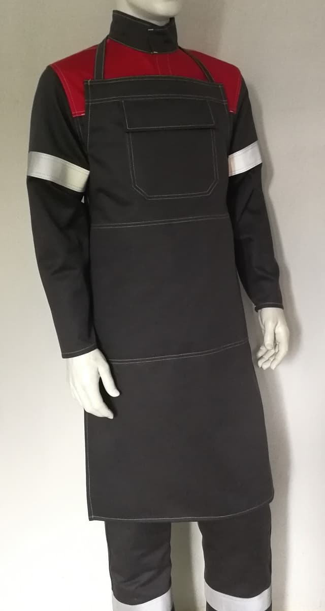 Fartuch ochronny przedni antyelektrostatyczny i trudnopalny